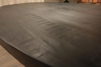 ovale mango tafel zwart 300 cm