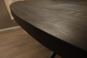 ovale mango tafel zwart 300 cm