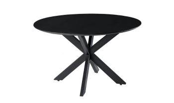 ronde tafel zwart mango 120 cm