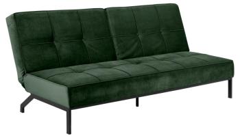slaapbank groen fluweel 198 cm