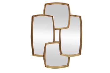 Wandspiegel met gouden omlijsting 90 cm