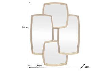 Wandspiegel met gouden omlijsting 90 cm