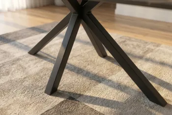 Eettafel keramiek wit 160 cm