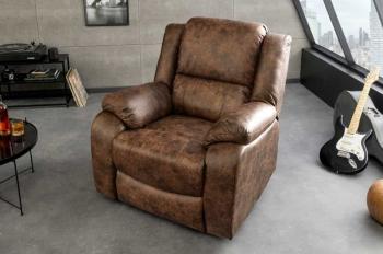 Relaxfauteuil bruin vintage kunstleder