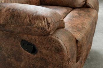 Relaxfauteuil bruin vintage kunstleder