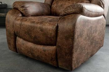 Relaxfauteuil bruin vintage kunstleder