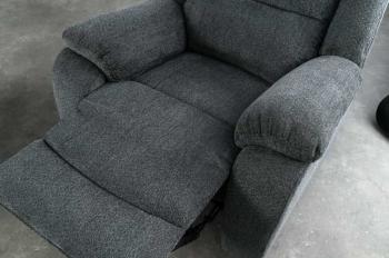 Relaxfauteuil grijs stof