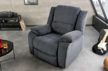 Relaxfauteuil grijs stof