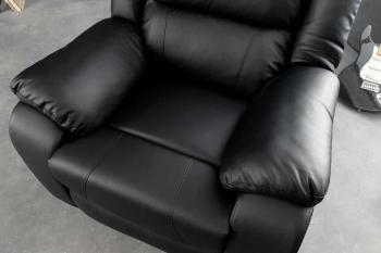 Relaxfauteuil zwart kunstleder