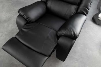 Relaxfauteuil zwart kunstleder