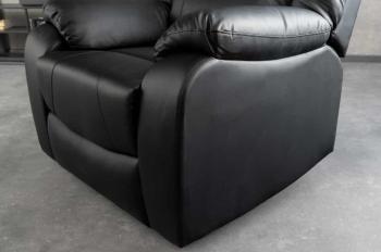 Relaxfauteuil zwart kunstleder