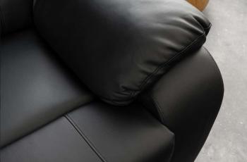 Relaxfauteuil zwart kunstleder