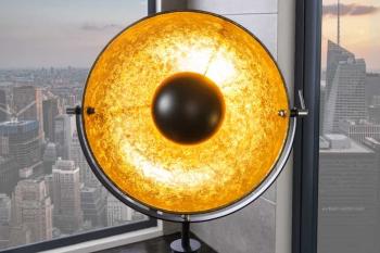 vloerlamp zwart goud 145 cm