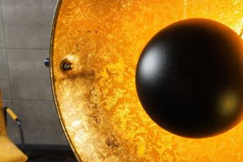 vloerlamp zwart goud 145 cm