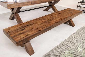 eettafelbank mango hout 200 cm