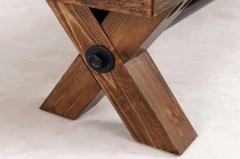 Afmetingen van de eettafelbank mango hout 200 cm