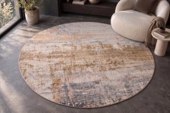 Rond vloerkleed patina greige zand taupe 150 cm