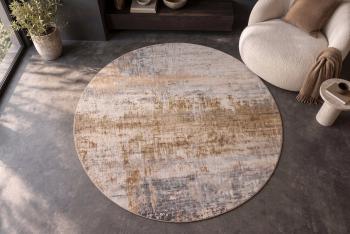 Rond vloerkleed patina greige zand taupe 150 cm