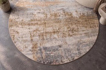 Rond vloerkleed patina greige zand taupe 150 cm