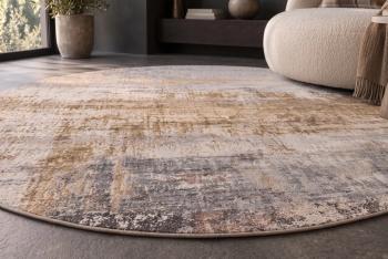 Rond vloerkleed patina greige zand taupe 150 cm