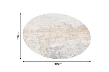 Rond vloerkleed patina greige zand taupe 150 cm