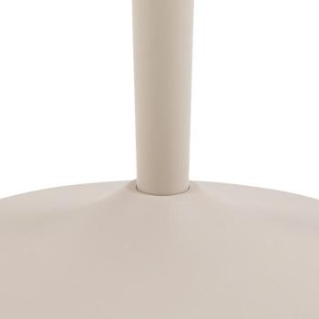 Ronde bartafel bruin keramiek grijs onderstel 80 cm