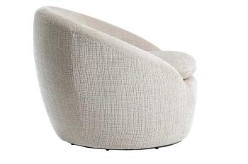 Draaibare fauteuil beige stof
