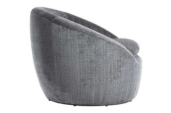 Draaibare fauteuil grijs stof
