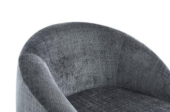 Draaibare fauteuil grijs stof
