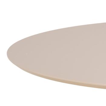 Ronde eettafel beige 110 cm
