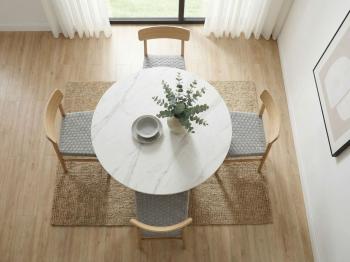 Hoek sheesham eettafel 180 cm