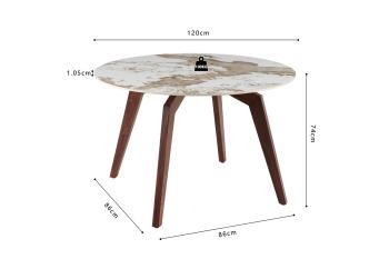 ronde eettafel pandora keramiek 120 cm