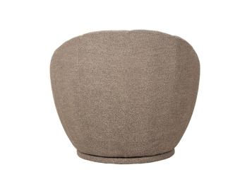 Fauteuil bruin bouclé