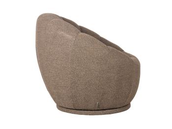 Fauteuil bruin bouclé