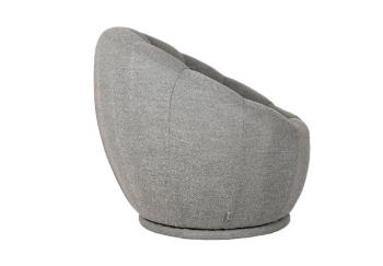 Fauteuil grijs bouclé