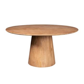 Ronde Jade eettafel mango bruin 150 cm