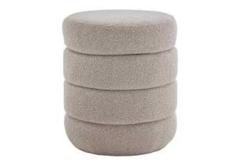 hocker met opbergruimte taupe 49 cm