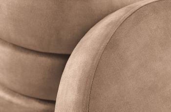 hocker met opbergruimte champagne fluweel 49 cm