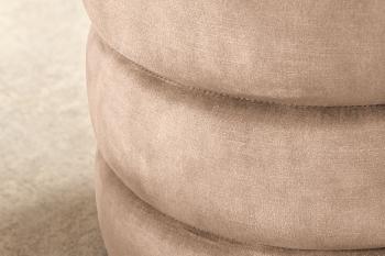 hocker met opbergruimte champagne fluweel 49 cm