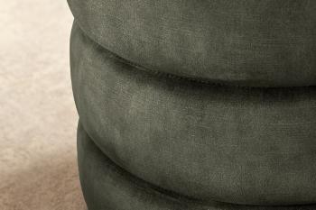 hocker met opbergruimte groen fluweel 49 cm