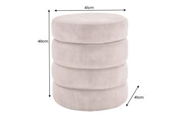 hocker met opbergruimte groen fluweel 49 cm