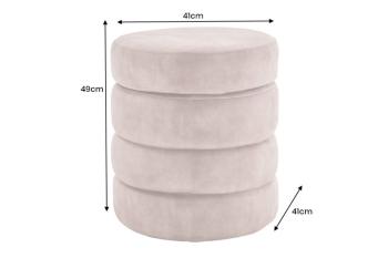 hocker met opbergruimte roestbruin fluweel 49 cm