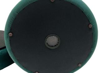 hocker met opbergruimte groen fluweel 41,5 cm