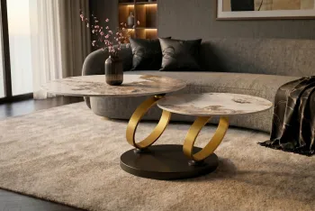 keramiek salontafel draaibaar pandora keramiek 80-133 cm