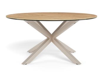 Salontafel rond eiken keramiek 82 cm 