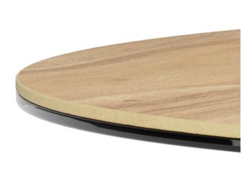 Salontafel rond eiken keramiek 82 cm 