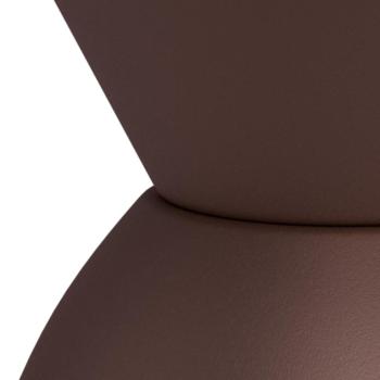 ronde salontafel mat brons donker marmer 40 cm