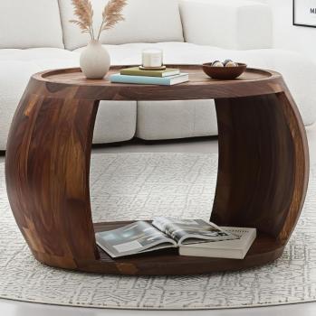 Salontafel rond sheesham hout 60 cm
