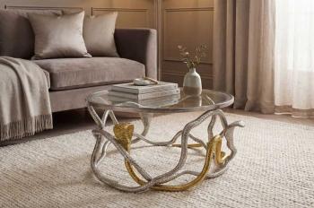 ronde salontafel snake zilver goud 67 cm