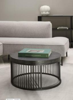 ronde salontafel zwart marmerlook